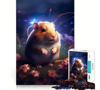 Tiny Hamster on Mars Teenager Jigsaw Puzzles 1000 Pieces Strengthen Recall Simple Fun Quality Edge Memorable Gift 38x26cm