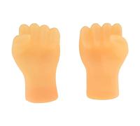 Tiny Hands Fist Bump 2 Pack Fist Style Mini Hand Puppet Tiny Hands Miniature Finger Puppets Party Favors Educational Toys (A, One Size)