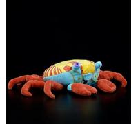 Tiny Heart 15.7inch Simulated Red Stone Crab Plush Toy, Realistic Soft Plush Stuffed Crab Animal Toys, Cute Wild Animal Collection Suitable For Home Decoration, Children'S Play Game Companion - Red