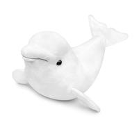 Tiny Heart 15.7inch Simulated White Beluga Whale Plush Toy, Realistic Soft Plush Stuffed Beluga Animal Toys, Marine Life Collection Suitable For Home Decoration, Children'S Play Game Companion- White