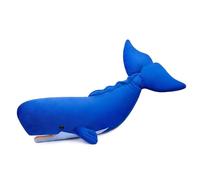 Tiny Heart 21inch Simulated Sperm Whale Plush Toy, Realistic Soft Plush Stuffed Sperm Whale Animal Toys, Marine Life Collection Suitable For Home Decoration, Children'S Play Game Companion- Blue