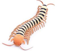 Tiny Heart 23.6inch Simulated Centipede Plush Toy, Realistic Soft Plush Stuffed Centipede Animal Toys, Wild Animal Collection Suitable For Home Decoration, Children'S Play Game Companion- Yellow