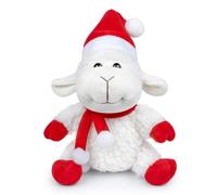 Tiny Heart Children'S Soft Christmas Sheep Plush Toy White Christmas Sheep Simulation cute Christmas Sheep plush toy Series Stuffed Animal Soft Pillow Christmas,Halloween Decorations (Sitting)