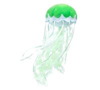 Tiny Heart Children'S Soft Jellyfish Plush Toy Green Jellyfish 15cm/6”Simulation cute jellyfish plush toy Marine Life Series Stuffed Animal Soft Pillow Suitable For Bedroom, Living Room Decoration