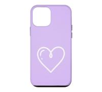 Tiny Heart Hand Drawn Graphic - Lilac Case for iPhone 12 mini