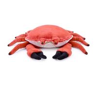 Tiny Heart Realistic Cambrian Brown crab Animal Plush Toy 24in, Zodiac Crab Plush Toy Simulation Series, Cambrian Ancient Brown crab Plush Toy Doll Pillow for Kids and Wildlife Lovers,Orange