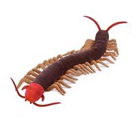 Tiny Heart Realistic Centipede Animal Plush Toy 20.6in, Soft Centipede Plush Toy Simulation Series, Cambrian paleontology Centipede Plush Toy Doll Pillow for Kids and Wildlife Lovers,Brown