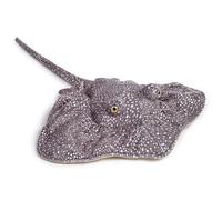 Tiny Heart Realistic Stingray Animal Plush Toy 20in, Soft Stingray Plush Toy Simulation Series, Cambrian paleontology Stingray Plush Toy Doll Pillow for Kids and Wildlife Lovers,Grey