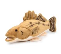 Tiny Heart Spotted Sea Bass cuddly toy,Realistic fish Plush Toy Pillow | 16.5in Deep-sea Bass fish Toy for Kids Boys Girls, Cuddle Pillow Bedroom Decor Fishing Lover Gift