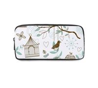 Tiny Hearts Study Pencil Case with Zip Up Pencil Cases for Girls Pen Case School Accessories for Boys Secondary High School College Sixth Form Stationery Gifts Women Men