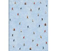 Tiny Hockey Players Art Wide Ruled Notebook: 8.5 x 11 School Journal for Kids, Class Notes, Homework & Hockey Gifts: Large wide ruled school notebook ... class notes, writing practice, journaling,