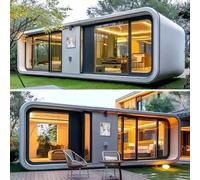 Tiny Homes for Sale, Portable Modular Container Homes with Full Kitchen and Bathroom, 20ft to 40ft Small Houses with 1-6 Bedroom Layouts