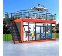 Tiny Homes for Sale Prefab Tiny Houses to Live in for Adults - 20FT Portable Mobile Modular Small Luxury Singles & Couples Container Apartment Cabin and Customizable Fully Equipped Bathroom & Kitchen