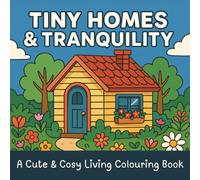 Tiny Homes & Tranquility: A Cute & Cosy Living Colouring Book: Whimsical Colouring Pages of Minimalist Cabins, Cottage Interiors & Calm Corners for Relaxation and Mindfulness