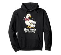Tiny Honk On The Way Cute Goose Baby Reveal Pullover Hoodie