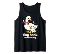 Tiny Honk On The Way Cute Goose Baby Reveal Tank Top