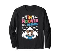 Tiny Hooves Big Dreams Cute Baby Horse Mountain Long Sleeve T-Shirt