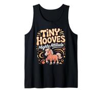 Tiny Hooves Mighty Attitude Miniature Horse Pony Tank Top