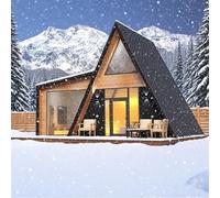 Tiny Houses to Live in for Adults, Modern A-Frame Prefab Tiny Home for Sale - Luxury Triangle Cabin Kit with Bathroom & Kitchen | Ideal for Remote Living, Camping
