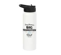 Tiny Human Big Promotion 2025 First Time Father New Dad Stainless Steel Insulated Water Bottle