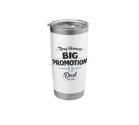 Tiny Human Big Promotion 2026 First Time Father New Dad Stainless Steel Insulated Tumbler