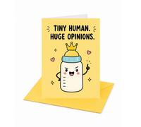 Tiny Human Hugh Opinions New Baby Card