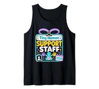 Tiny Human Support Staff 2026 Funny New Aunt Tank Top
