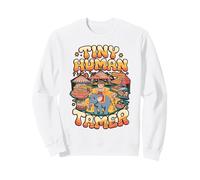 Tiny Human Tamer Funny Parent Quote Sweatshirt