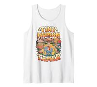 Tiny Human Tamer Funny Parent Quote Tank Top