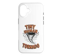 Tiny Human Tornado Parent Life Funny Toddler Kid Boy Case for iPhone 16