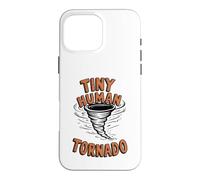 Tiny Human Tornado Parent Life Funny Toddler Kid Boy Case for iPhone 16 Pro Max