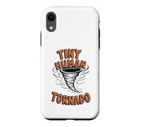 Tiny Human Tornado Parent Life Funny Toddler Kid Boy Case for iPhone XR