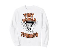 Tiny Human Tornado Parent Life Funny Toddler Kid Boy Sweatshirt