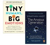 Tiny Humans, Big Emotions and The Anxious Generation 2 Books Collection Set