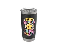 Tiny Humans Big Heart Retro Stainless Steel Insulated Tumbler