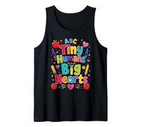 Tiny Humans Big Hearts Teacher Design Tank Top