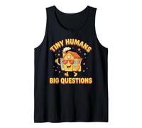 Tiny Humans Big Questions Funny Parent Teacher Tank Top