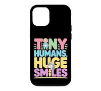 Tiny Humans, Huge Smiles - Cute Baby Unicorn Design Case for iPhone 12/12 Pro