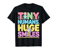 Tiny Humans, Huge Smiles - Cute Baby Unicorn Design T-Shirt