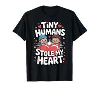 Tiny Humans Stole My Heart Cute Love T-Shirt