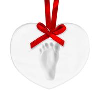 Tiny Ideas Baby's Handprint Ornament, Heart