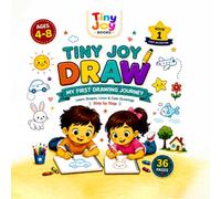 Tiny Joy Draw: Learn to Draw for Kids Ages 4-8: A Step-by-Step Drawing Workbook with Shapes, Lines, Animals, and Fun Objects