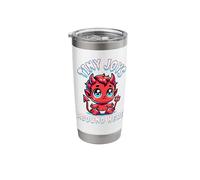 Tiny Joys Mischievous Devil Baby Humor Halloween Theme Stainless Steel Insulated Tumbler