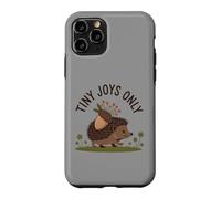 Tiny Joys Only Cute Hedgehog Acorn Floral Nature Case for iPhone 11 Pro