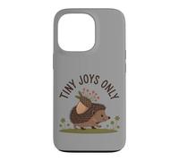 Tiny Joys Only Cute Hedgehog Acorn Floral Nature Case for iPhone 13 Pro