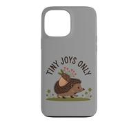Tiny Joys Only Cute Hedgehog Acorn Floral Nature Case for iPhone 13 Pro Max