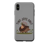 Tiny Joys Only Cute Hedgehog Acorn Floral Nature Case for iPhone XS Max