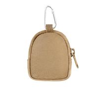 Tiny Key Bag - Mini Bag 8cm Compact Purse | Practical Zipper Pocket for Keys, Cards, Coins, Elegant Fashion Accessory, Backpack, Travel, Daily Life, Women, Organize, khaki, see description, See