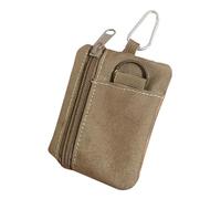 Tiny Key Chain Pouch - Miini Backpack Keychain | Pocket Pocket Key Chain | Oxford Cloth Coin Purso | Miini Nylon Wallet Boys Coin Bag | Sports Wallet A, Khaki Square, Consulte la descripción, See