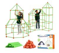 Tiny Land Den Building Kit for Kids - 130 Piece Construction Toys | Building Toy for 5+ Years Old Boys & Girls, Fort Building Kit, Garden Toys, Play Tent Indoor Outdoor, Play House, Secret Base
